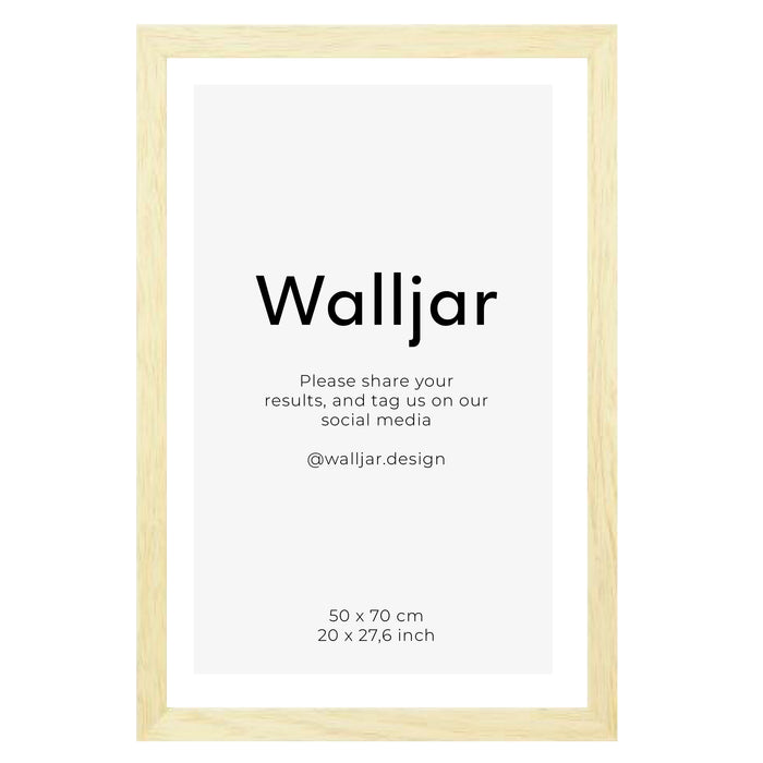 walljar Fotolijst eikenhout naturel - 50 x 70 cm