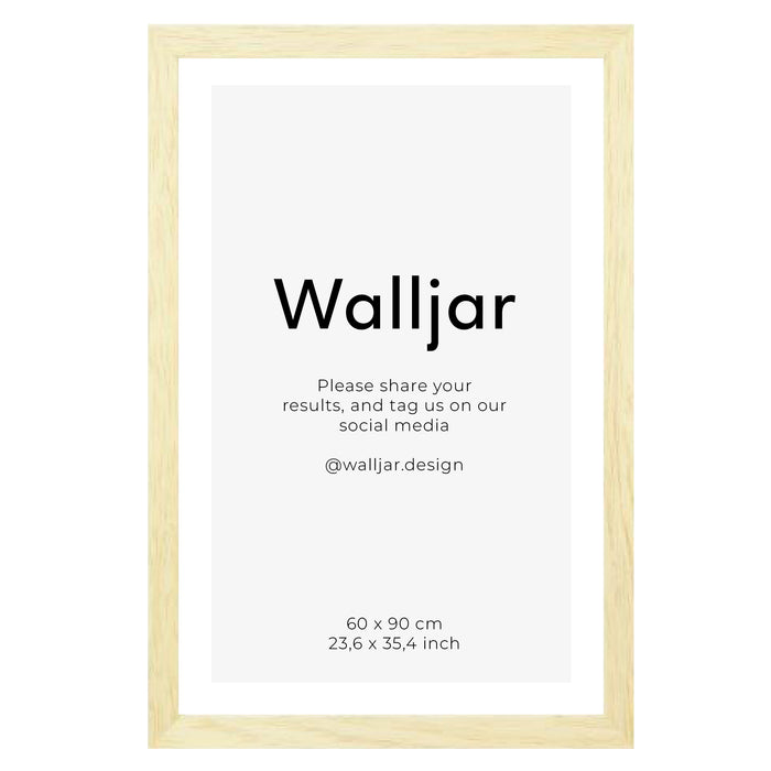 walljar Fotolijst eikenhout naturel - 60 x 90 cm