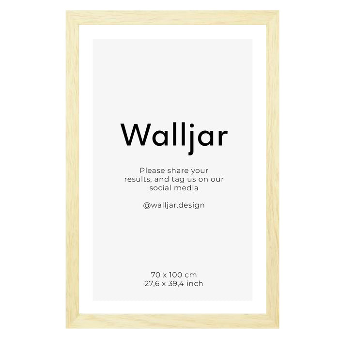 walljar Fotolijst eikenhout naturel - 70 x 100 cm