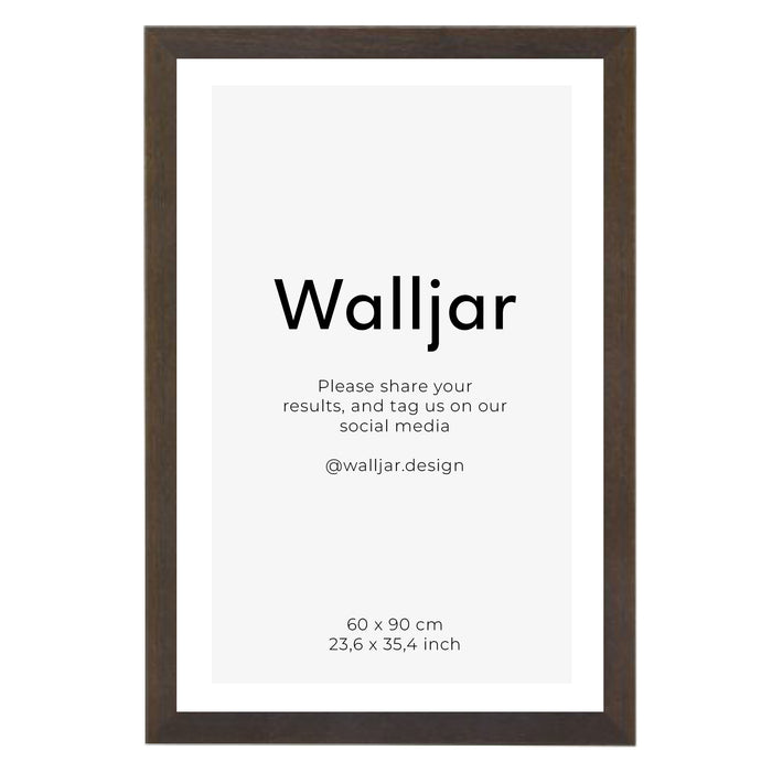 walljar Fotolijst eikenhout walnoot - 60 x 90 cm
