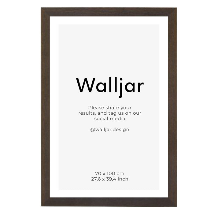 walljar Fotolijst eikenhout walnoot - 70 x 100 cm