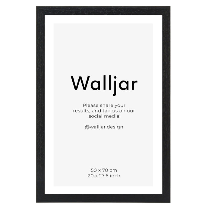 walljar Fotolijst eikenhout zwart - 50 x 70 cm