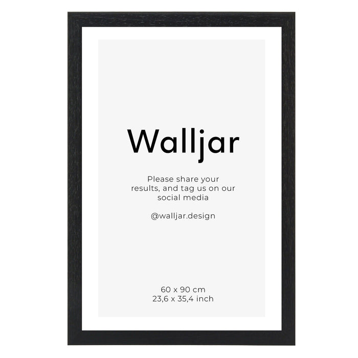 walljar Fotolijst eikenhout zwart - 60 x 90 cm