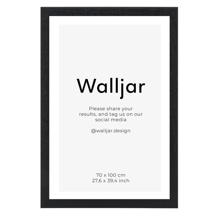 walljar Fotolijst eikenhout zwart - 70 x 100 cm