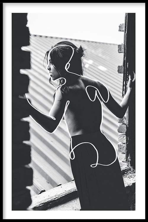 walljar Girl In Window