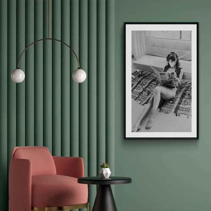 Walljar Girl Next To A Sofa