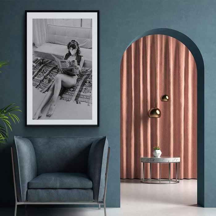 Walljar Girl Next To A Sofa