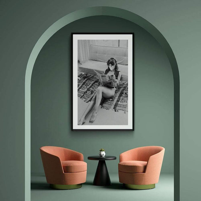 Walljar Girl Next To A Sofa