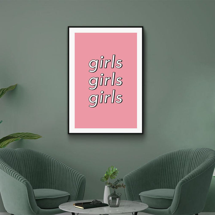 Walljar Girls Girls Girls