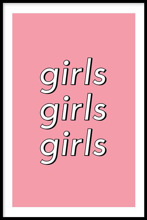 walljar Girls Girls Girls