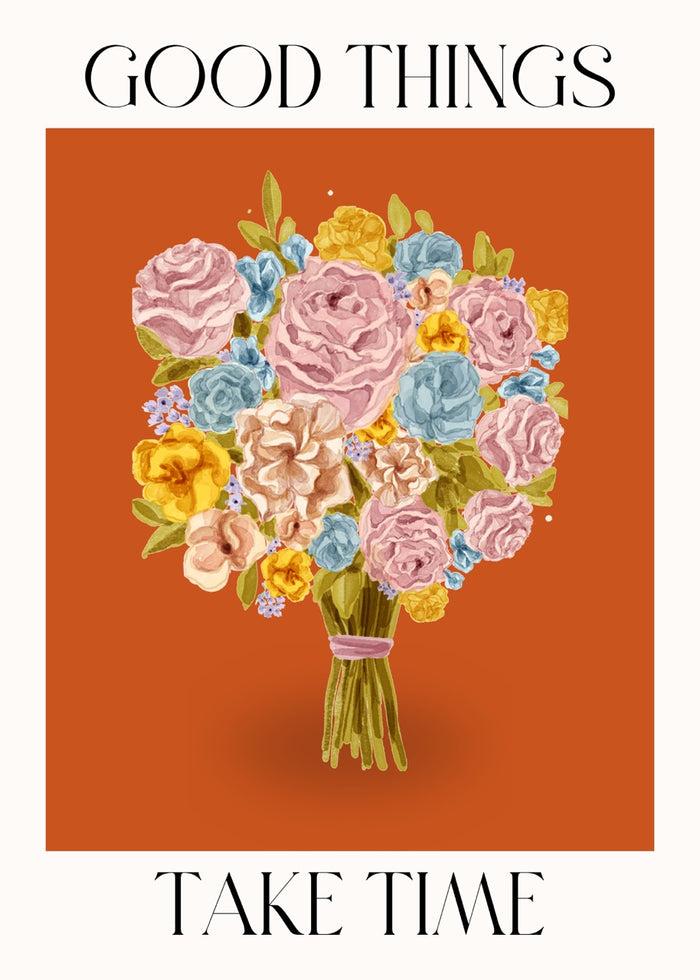 walljar Good things take Time Poster