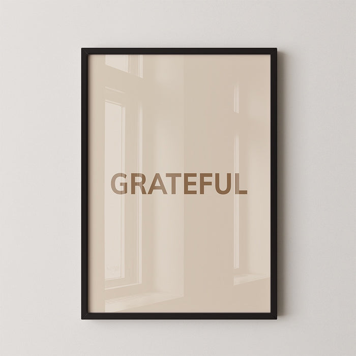 Walljar Grateful Poster