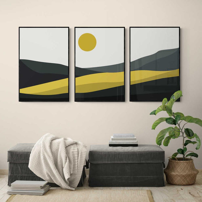 Walljar Grey Tones Mountains