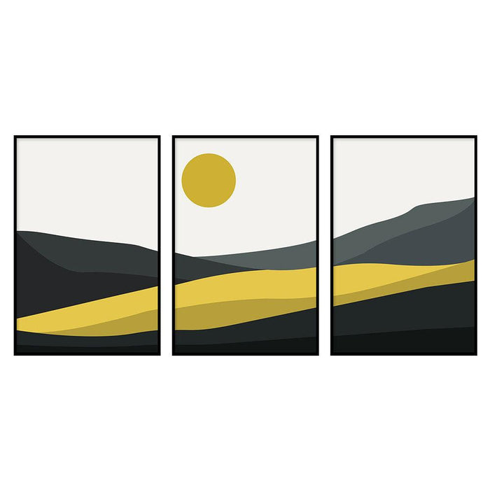 walljar Grey Tones Mountains