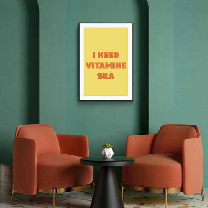 Walljar I Need Vitamine Sea