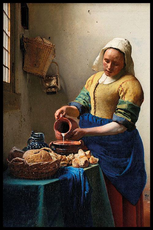 walljar Johannes Vermeer - Het Melkmeisje II