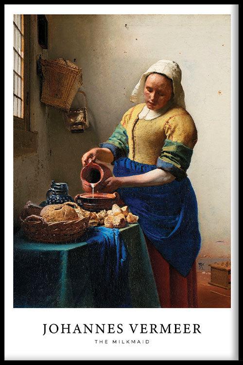 walljar Johannes Vermeer - Het Melkmeisje