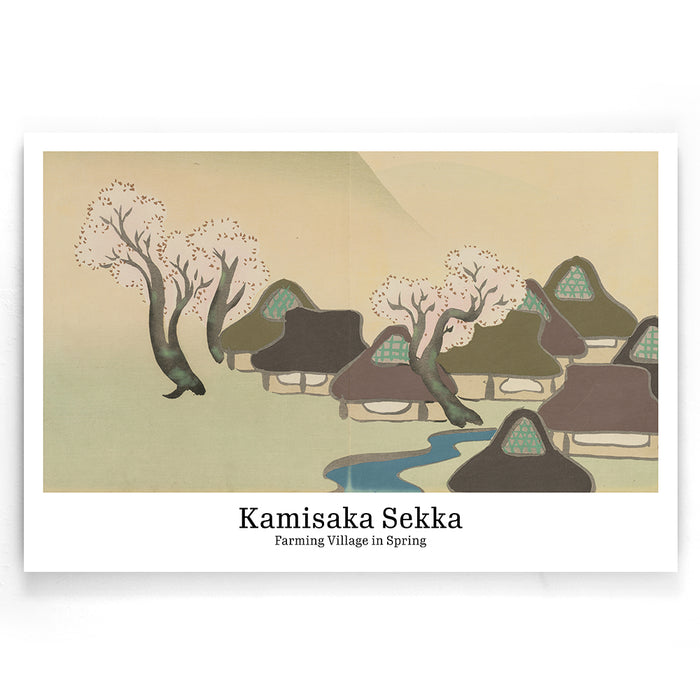walljar Kamisaka Sekka - Farming Village in Spring