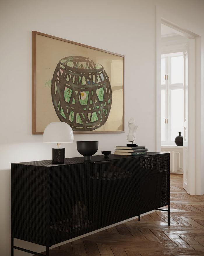 Walljar Kamisaka Sekka - Flower Basket