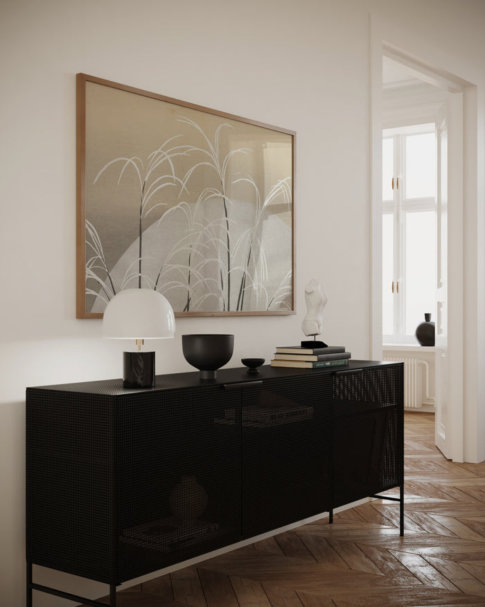 Walljar Kamisaka Sekka - Pampas Grass In Moonlight