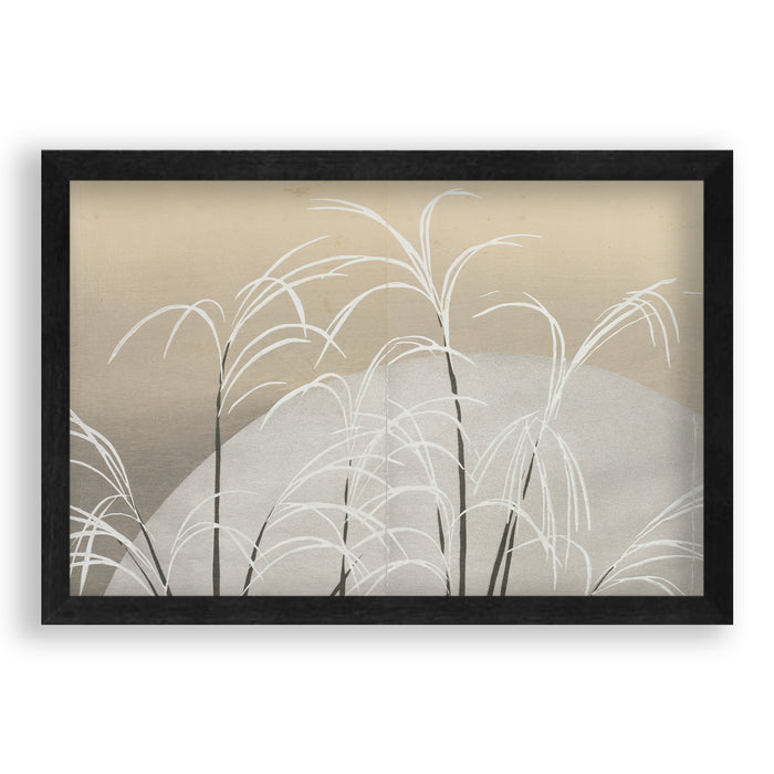 Walljar Kamisaka Sekka - Pampas Grass In Moonlight