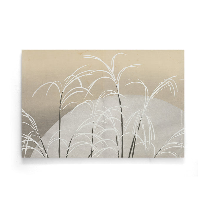 walljar Kamisaka Sekka - Pampas Grass in Moonlight