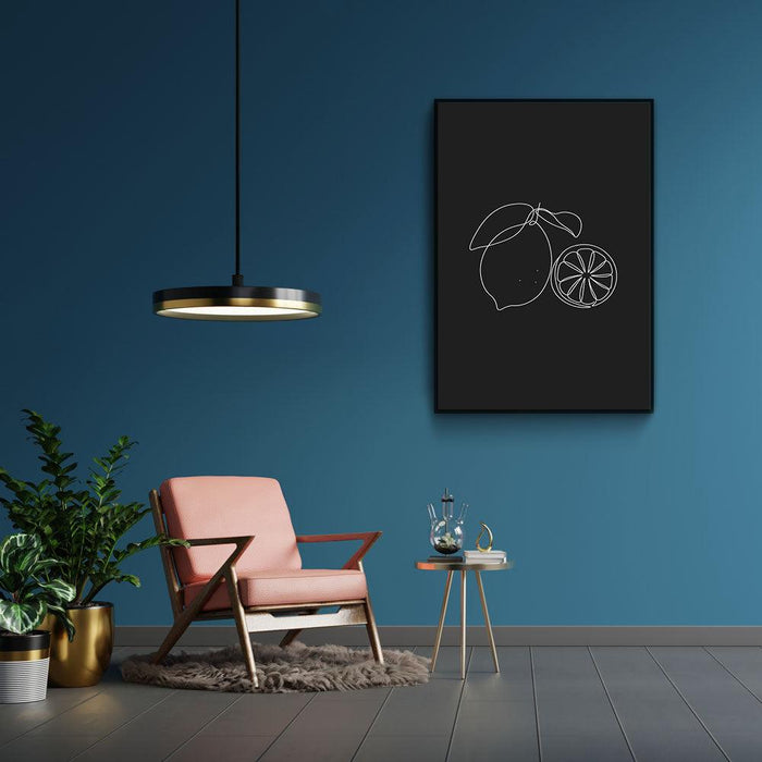 Walljar Lemons Line Art