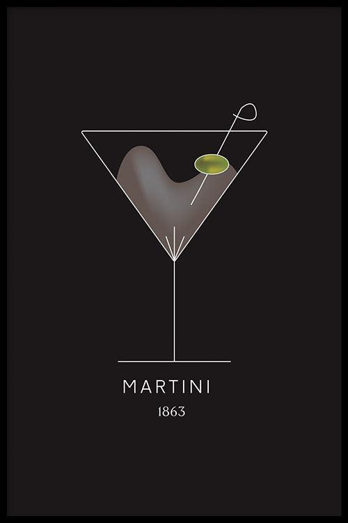 Walljar Martini Cocktail