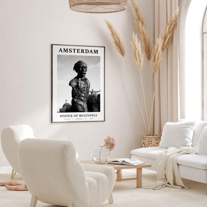 Walljar Multatuli Beeld - Amsterdam Noir