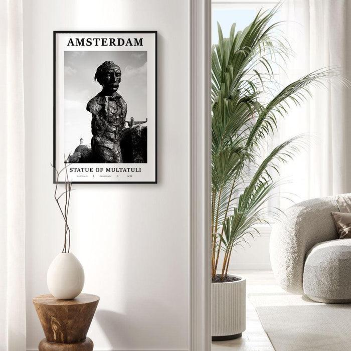 Walljar Multatuli Beeld - Amsterdam Noir