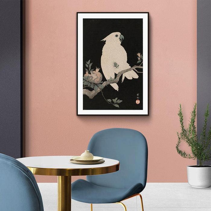 Walljar Ohara Koson - Cockatoo Pomegranate