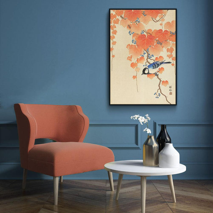 Walljar Ohara Koson - Great Tit On Paulownia Branch