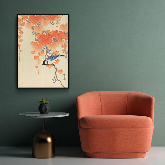 Walljar Ohara Koson - Great Tit On Paulownia Branch