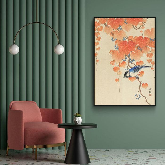 Walljar Ohara Koson - Great Tit On Paulownia Branch