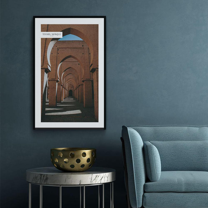 Walljar Orange Arches