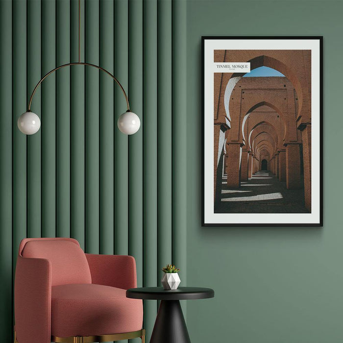 Walljar Orange Arches