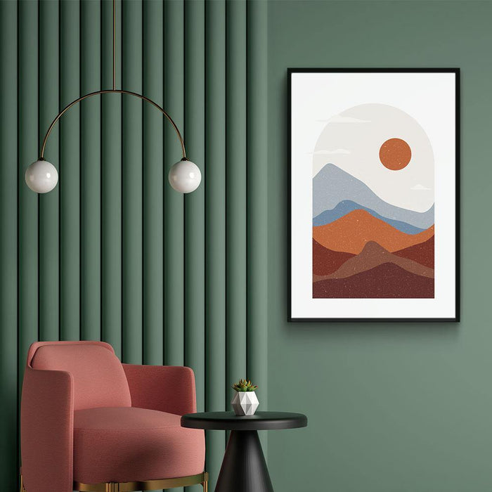 Walljar Orange Desert