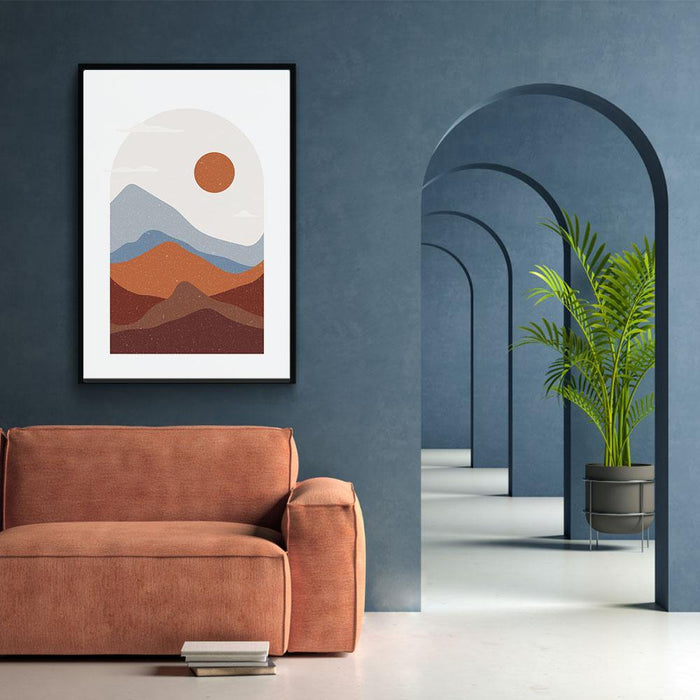 Walljar Orange Desert