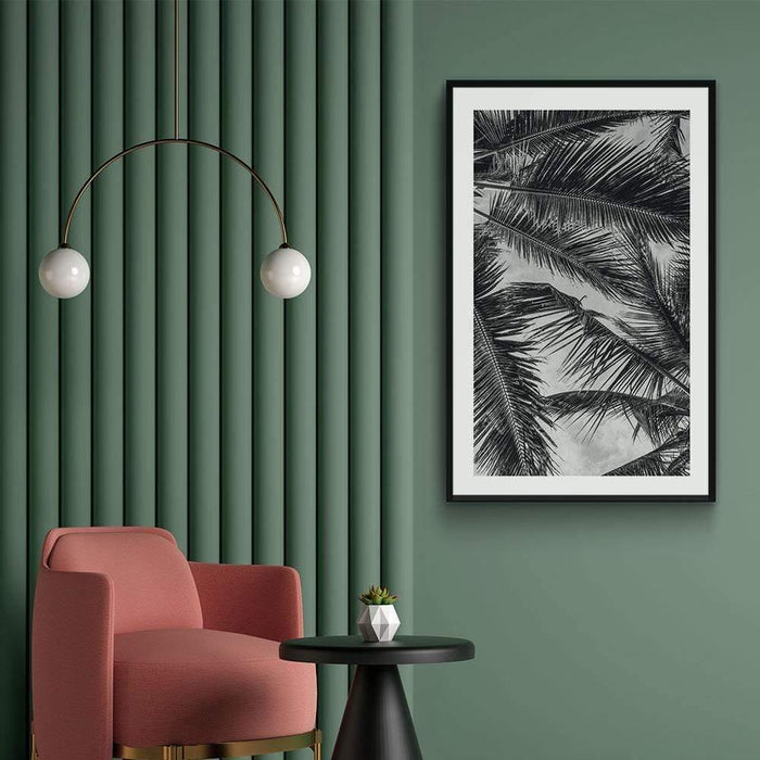 Walljar Palm Trees Close Up