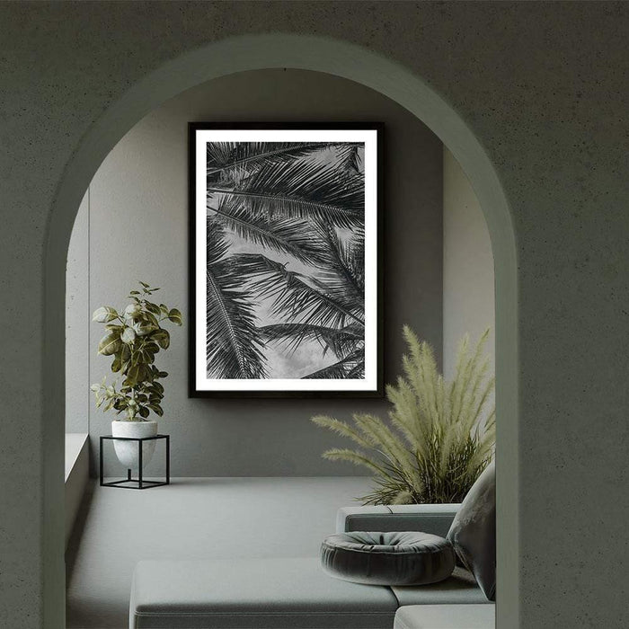 Walljar Palm Trees Close Up