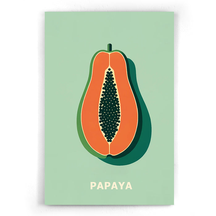 walljar Papaya illustratie