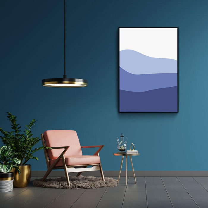 Walljar Purple Waves I