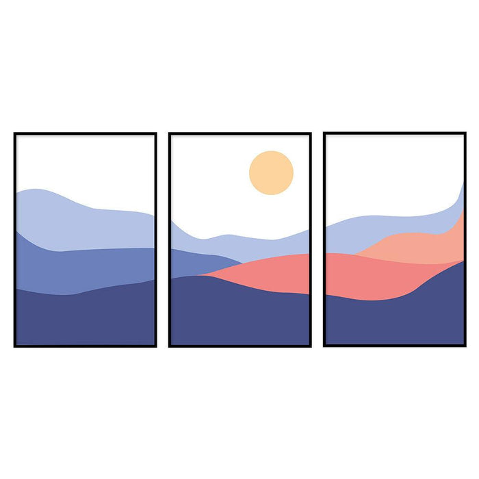 walljar Purple Waves