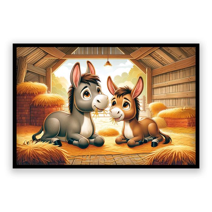 Walljar Rustieke Kalmte - Ezels In De Schuur