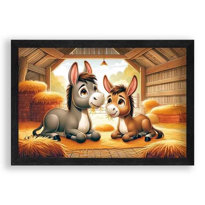 Walljar Rustieke Kalmte - Ezels In De Schuur