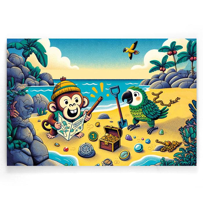 walljar Schattenjacht - met papagaai en aap