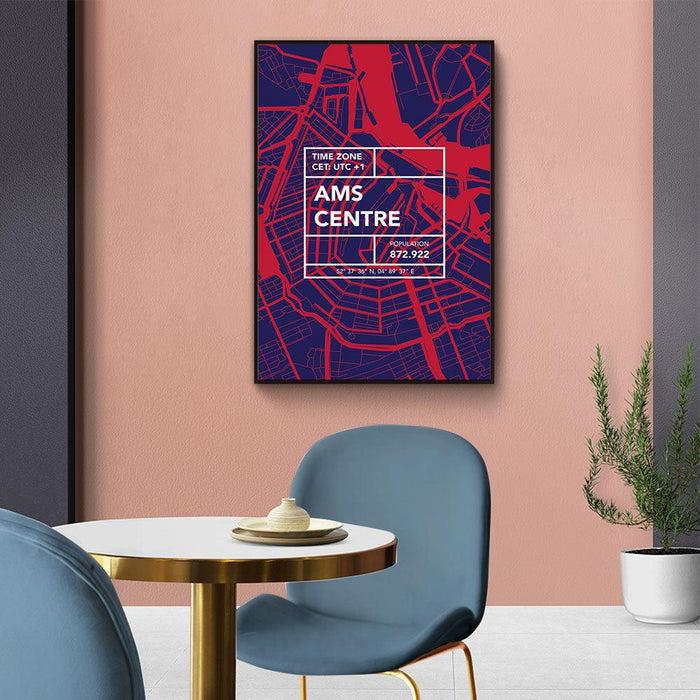 Walljar Stadskaart Amsterdam Centrum V