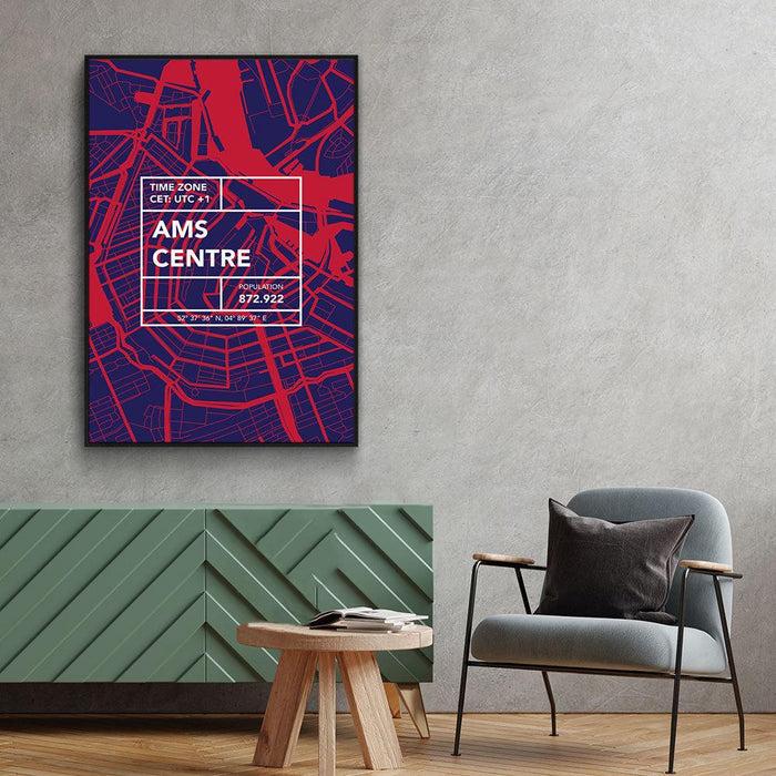 Walljar Stadskaart Amsterdam Centrum V