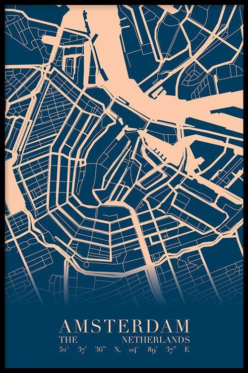 walljar Stadskaart Amsterdam Centrum VI