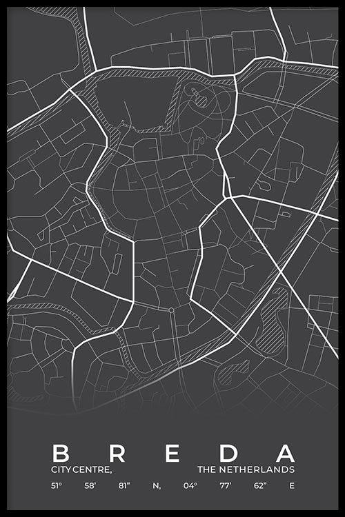 Walljar Stadskaart Breda Centrum